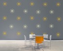 Damask Wall Pattern Art Stickers